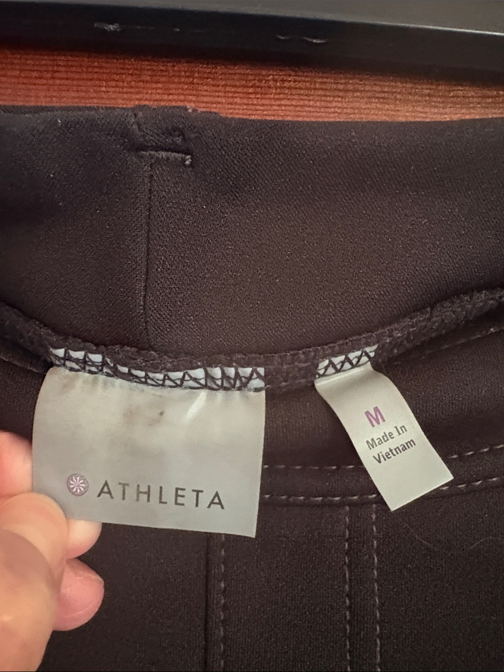 Athleta Black Skinny Pull-On Fleece Lined Ponte Pants - Picture 2 of 9